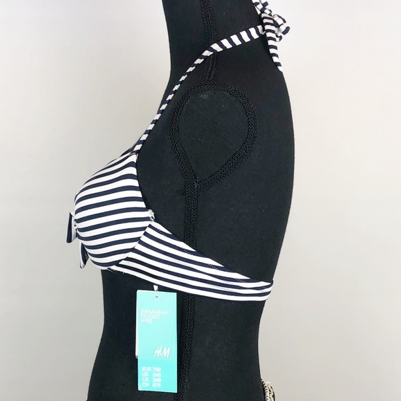 H&M | Striped Swimsuit Top | 34B - Picture 3 of 6